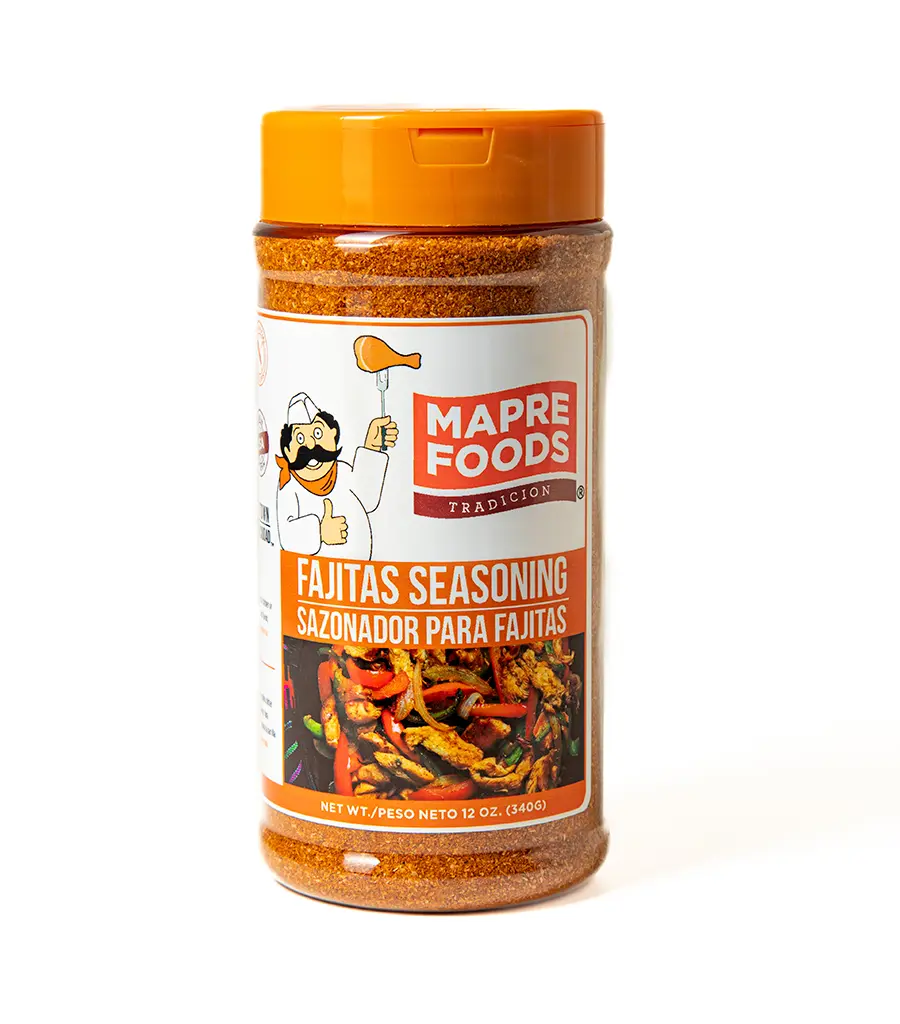 MAPRE FOODS - FAJITA SEASONING 12 OZ (12 JARS PER BOX)