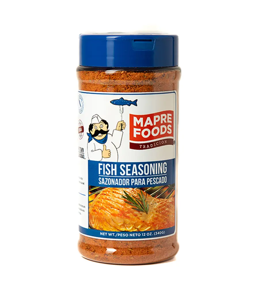 MAPRE FOODS - FISH  SEASONING 12 OZ (12 JARS PER BOX)