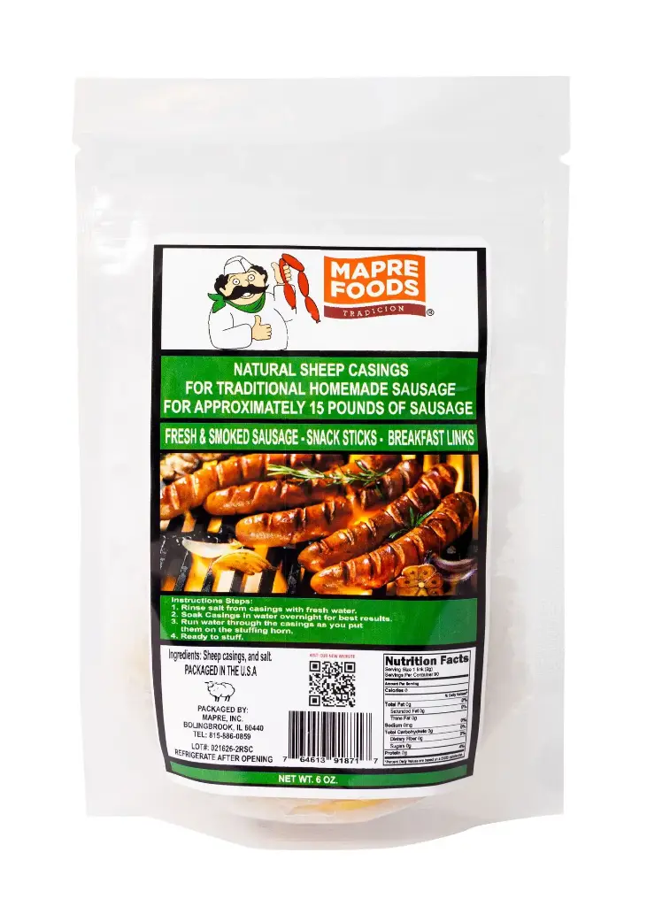 NATURAL SHEEP CASINGS HOME PACK 10 OZ.